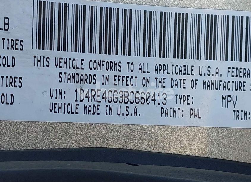 Photo 9 of 2011 Dodge Durango CREW (VIN 1D4RE4GG3BC660413)