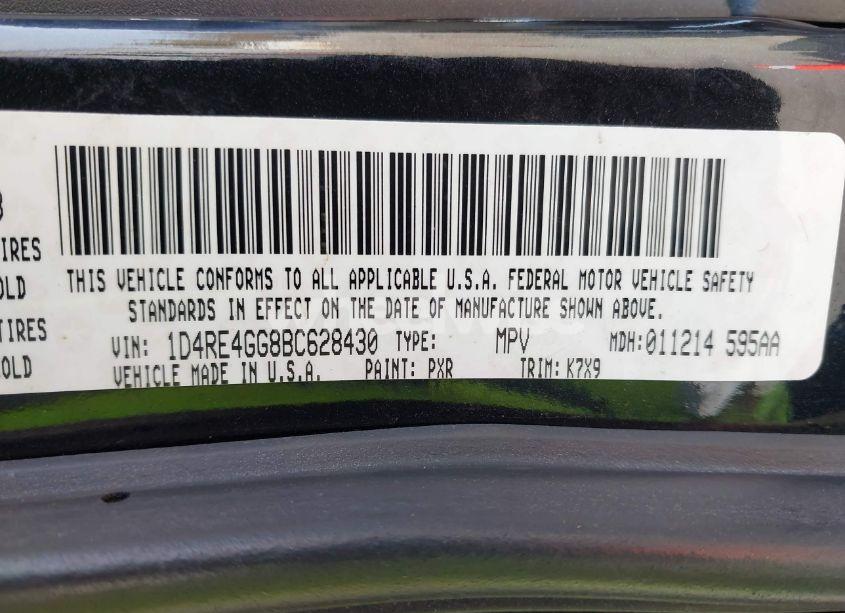 Photo 9 of 2011 Dodge Durango CREW (VIN 1D4RE4GG8BC628430)