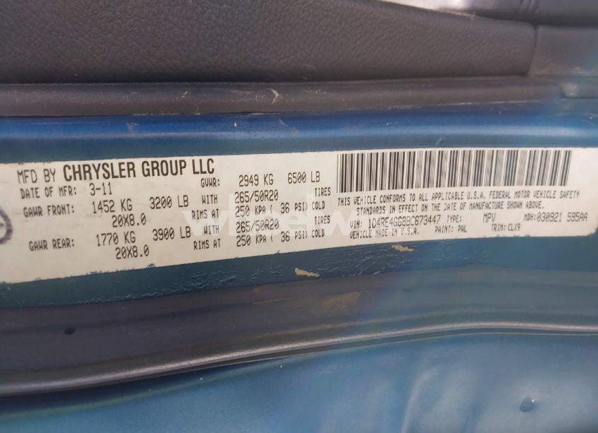 Photo 9 of 2011 Dodge Durango CREW (VIN 1D4RE4GG8BC673447)