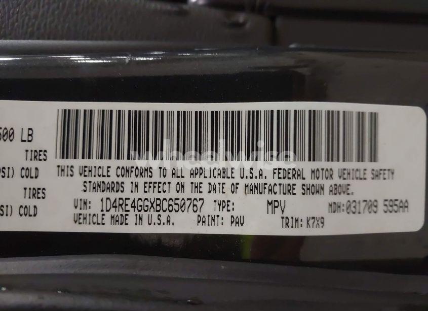 Photo 9 of 2011 Dodge Durango CREW (VIN 1D4RE4GGXBC650767)