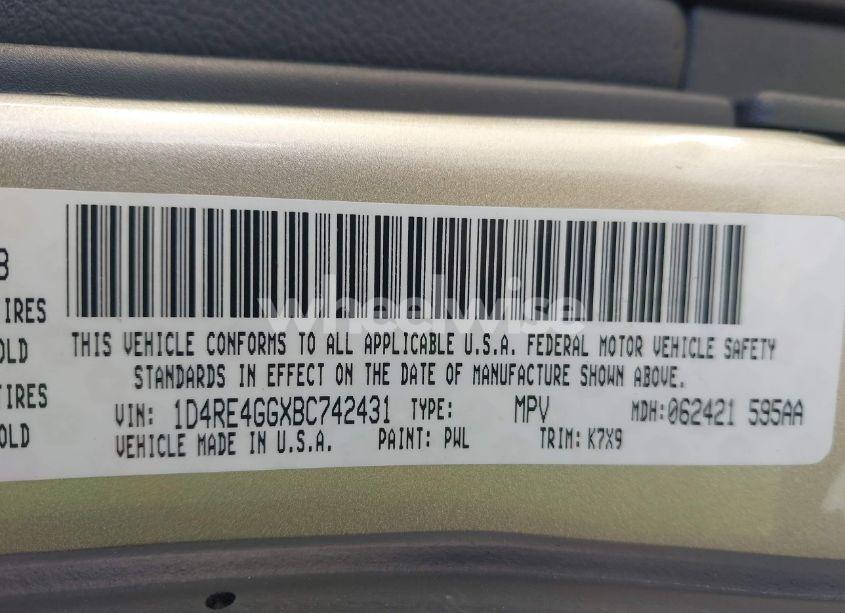 Photo 9 of 2011 Dodge Durango CREW (VIN 1D4RE4GGXBC742431)