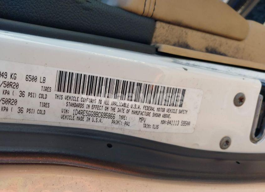 Photo 9 of 2011 Dodge Durango CITADEL (VIN 1D4RE5GG9BC695866)