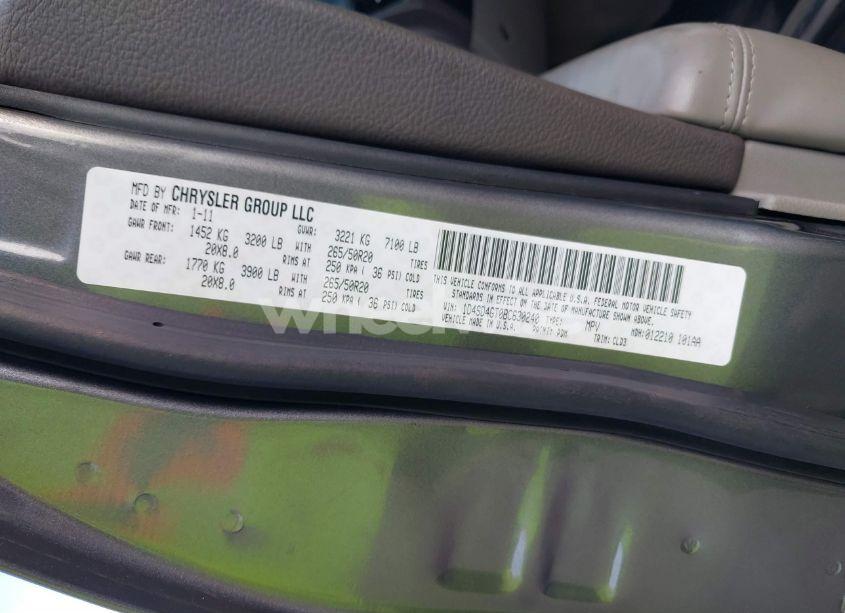 Photo 9 of 2011 Dodge Durango CREW (VIN 1D4SD4GT0BC630240)