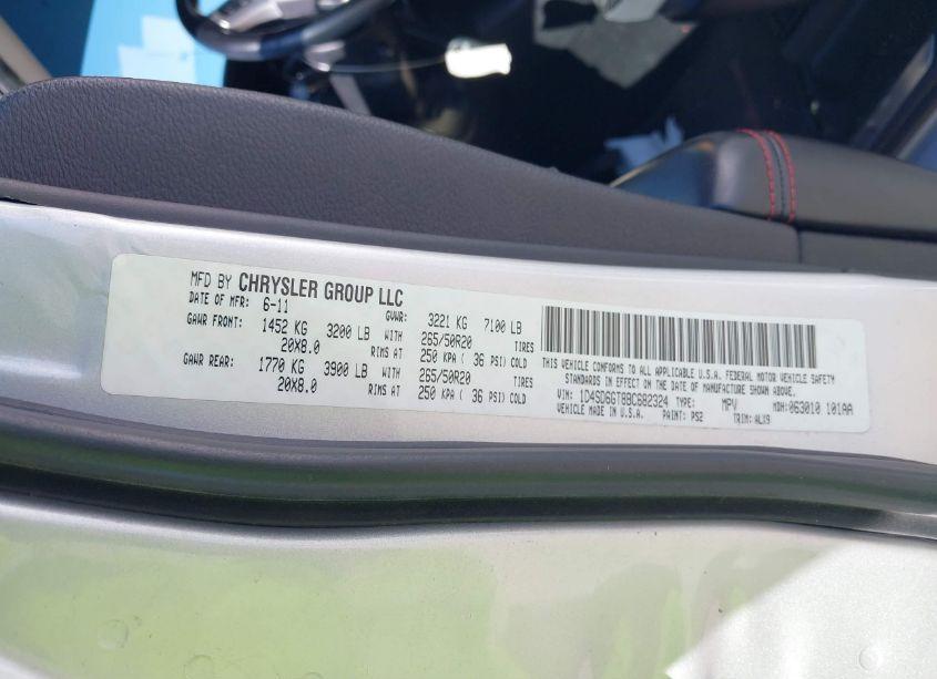 Photo 9 of 2011 Dodge Durango R/T (VIN 1D4SD6GT8BC682324)