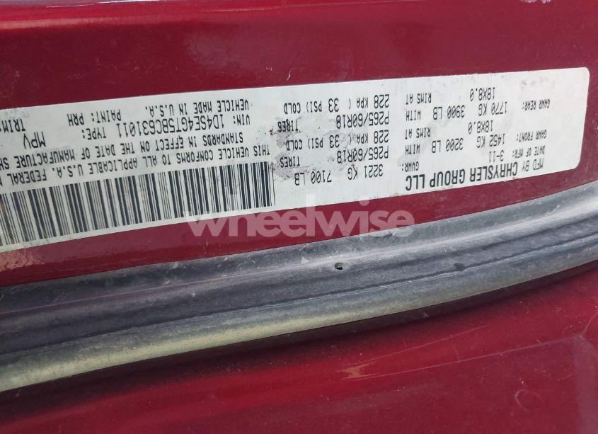 Photo 9 of 2011 Dodge Durango CREW (VIN 1D4SE4GT5BC631011)