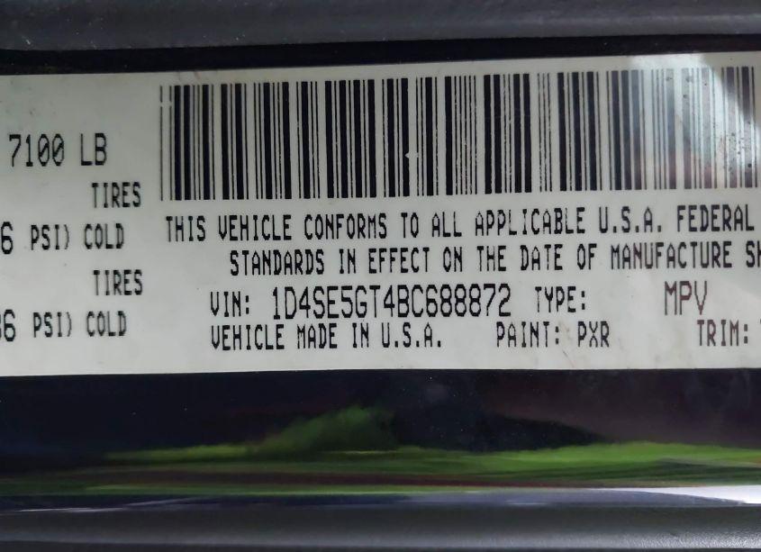 Photo 9 of 2011 Dodge Durango CITADEL (VIN 1D4SE5GT4BC688872)