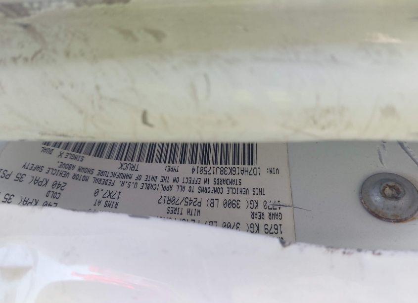 Photo 9 of 2008 Dodge Ram 1500 ST/SXT (VIN 1D7HA16K38J175014)