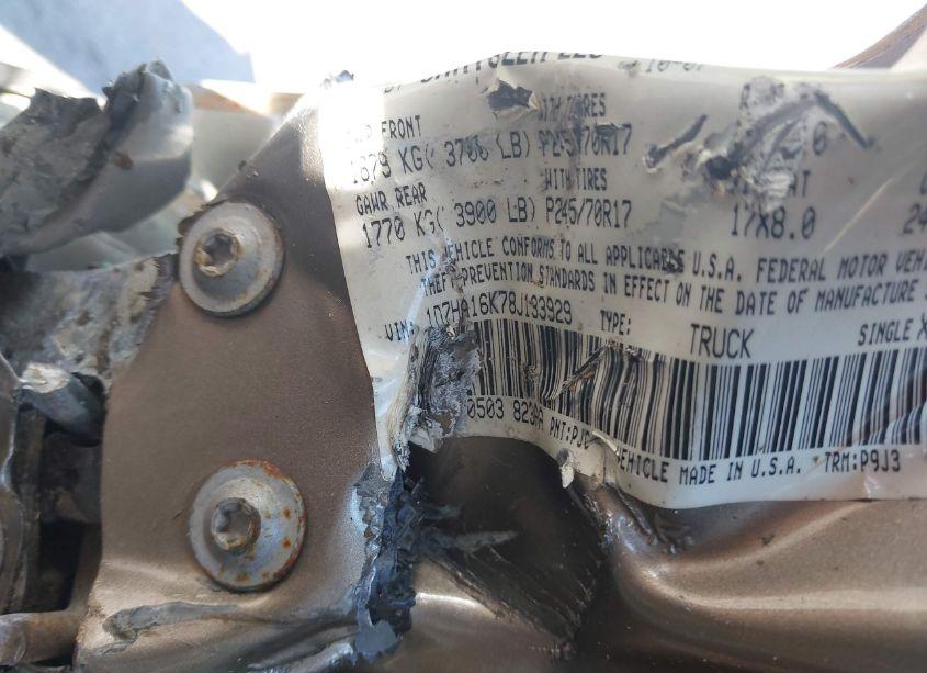 Photo 9 of 2008 Dodge Ram 1500 ST/SXT (VIN 1D7HA16K78J133929)