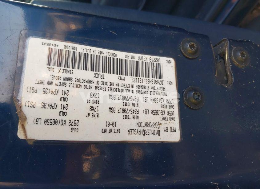 Photo 9 of 2002 Dodge Ram 1500 ST (VIN 1D7HA16N62J131123)