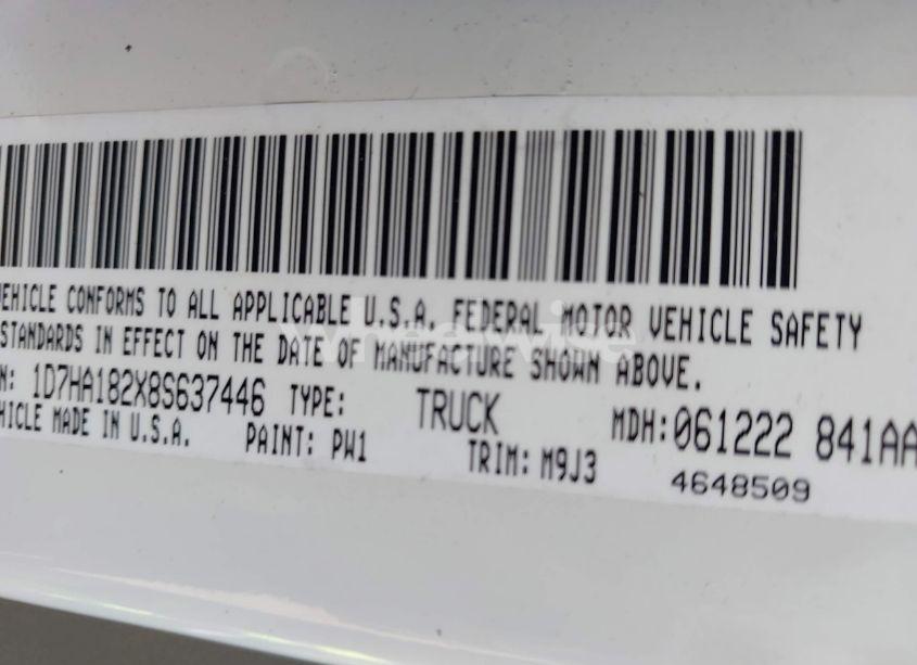 Photo 9 of 2008 Dodge Ram 1500 SLT (VIN 1D7HA182X8S637446)