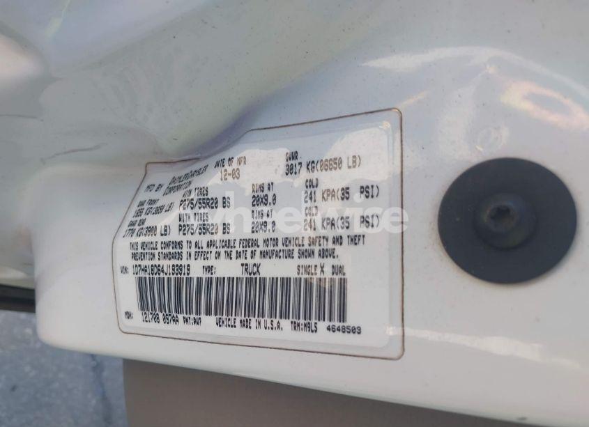 Photo 9 of 2004 Dodge Ram 1500 SLT/LARAMIE (VIN 1D7HA18D64J193919)