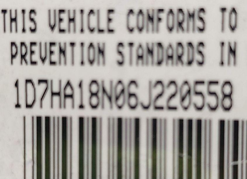 Photo 9 of 2006 Dodge Ram 1500 SLT (VIN 1D7HA18N06J220558)