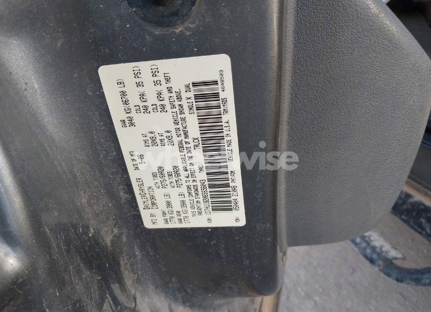 Photo 9 of 2006 Dodge Ram 1500 SLT/TRX4 OFF ROAD/SPORT (VIN 1D7HU18206S656043)