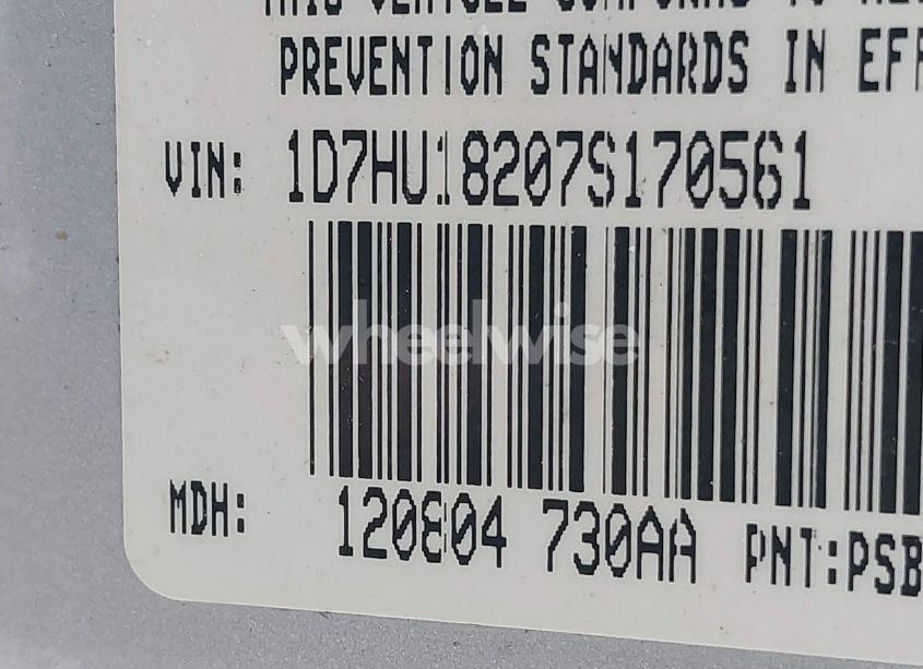 Photo 9 of 2007 Dodge Ram 1500 SLT/TRX4 OFF ROAD/SPORT (VIN 1D7HU18207S170561)