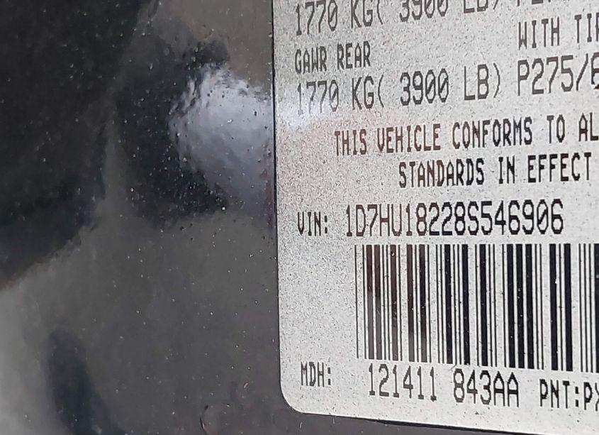 Photo 9 of 2008 Dodge Ram 1500 SLT (VIN 1D7HU18228S546906)