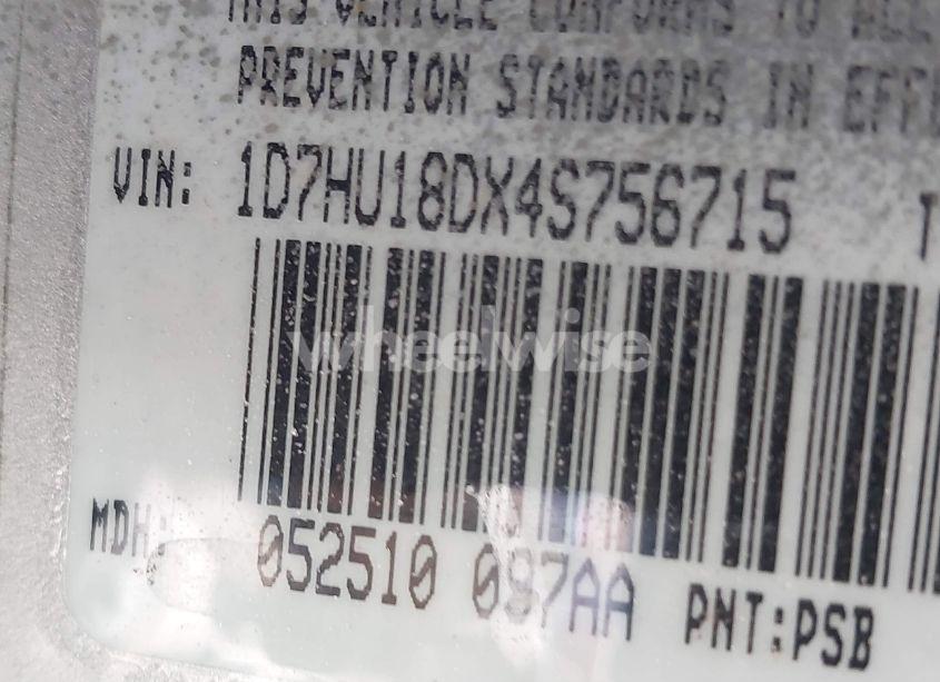 Photo 9 of 2004 Dodge Ram 1500 SLT/LARAMIE (VIN 1D7HU18DX4S756715)