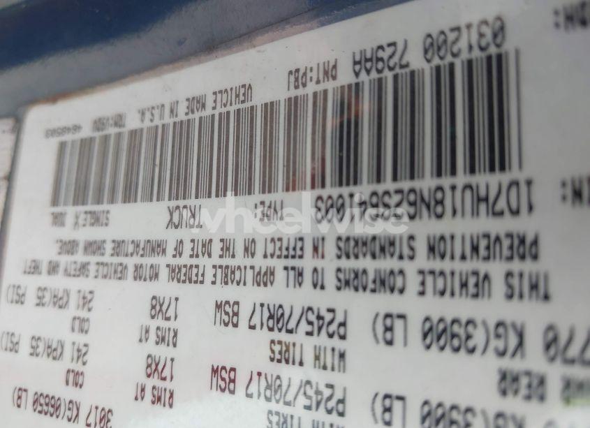 Photo 9 of 2002 Dodge Ram 1500 ST (VIN 1D7HU18N62S641003)