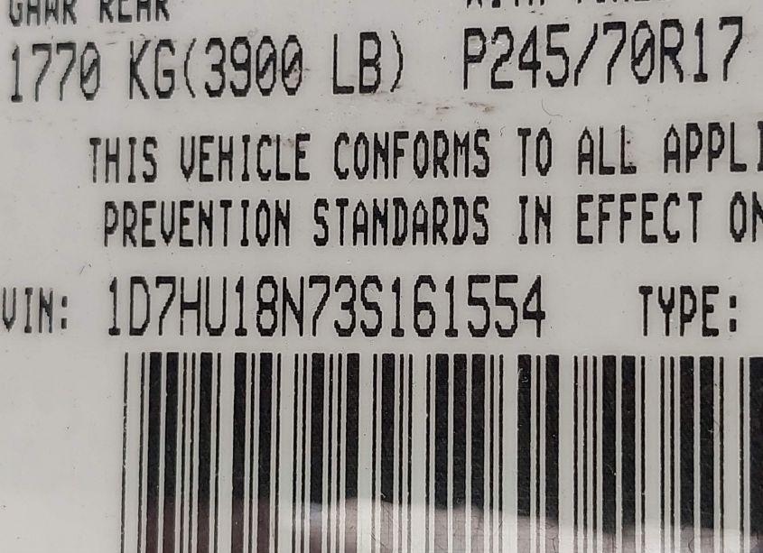Photo 9 of 2003 Dodge Ram 1500 (VIN 1D7HU18N73S161554)