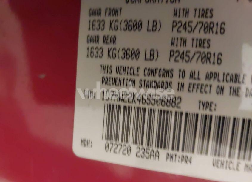 Photo 9 of 2006 Dodge Dakota ST (VIN 1D7HW22K46S506882)