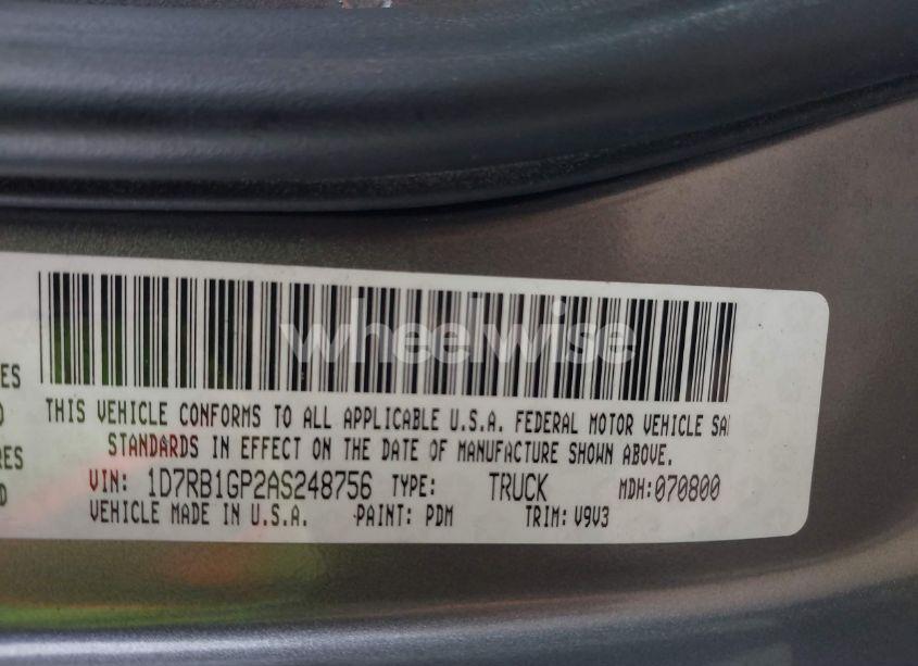 Photo 9 of 2010 Dodge Ram 1500 ST (VIN 1D7RB1GP2AS248756)