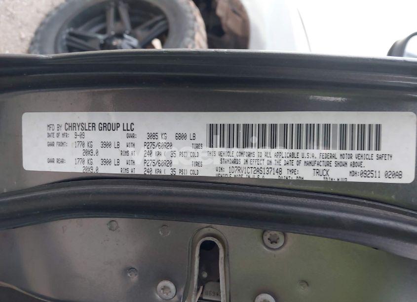 Photo 9 of 2010 Dodge Ram 1500 SLT/SPORT/TRX (VIN 1D7RV1CT2AS137148)