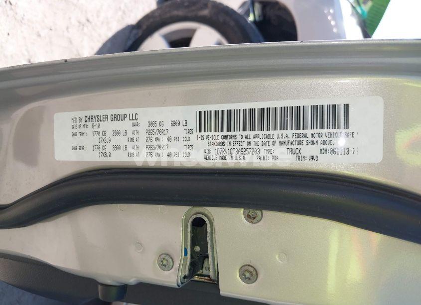 Photo 9 of 2010 Dodge Ram 1500 ST (VIN 1D7RV1CT3AS257203)