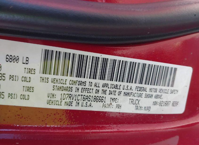 Photo 9 of 2010 Dodge Ram 1500 SLT/SPORT/TRX (VIN 1D7RV1CT6AS186661)