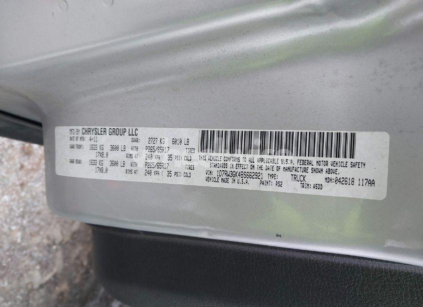 Photo 9 of 2011 Ram Dakota BIGHORN/LONESTAR (VIN 1D7RW3GK4BS662921)