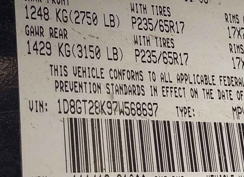 Photo 9 of 2007 Dodge Nitro SXT (VIN 1D8GT28K97W568697)