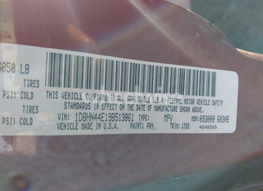 Photo 9 of 2009 Dodge Grand CARAVAN SE (VIN 1D8HN44E19B513861)