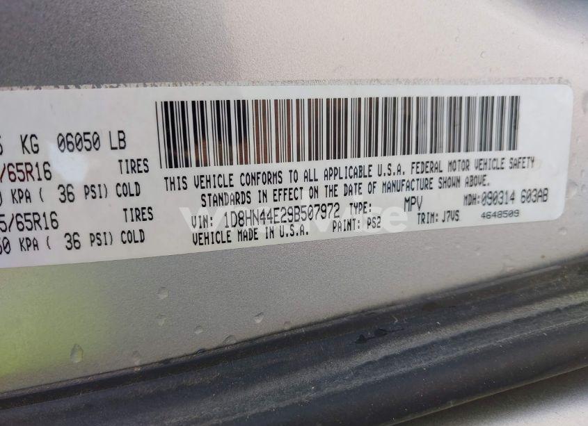 Photo 9 of 2009 Dodge Grand CARAVAN SE (VIN 1D8HN44E29B507972)