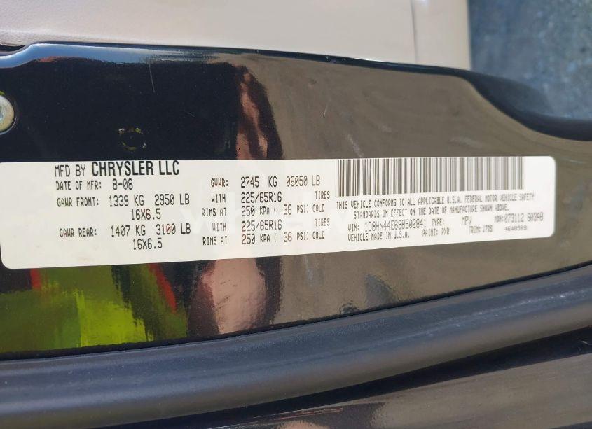 Photo 9 of 2009 Dodge Grand CARAVAN SE (VIN 1D8HN44E69B502841)