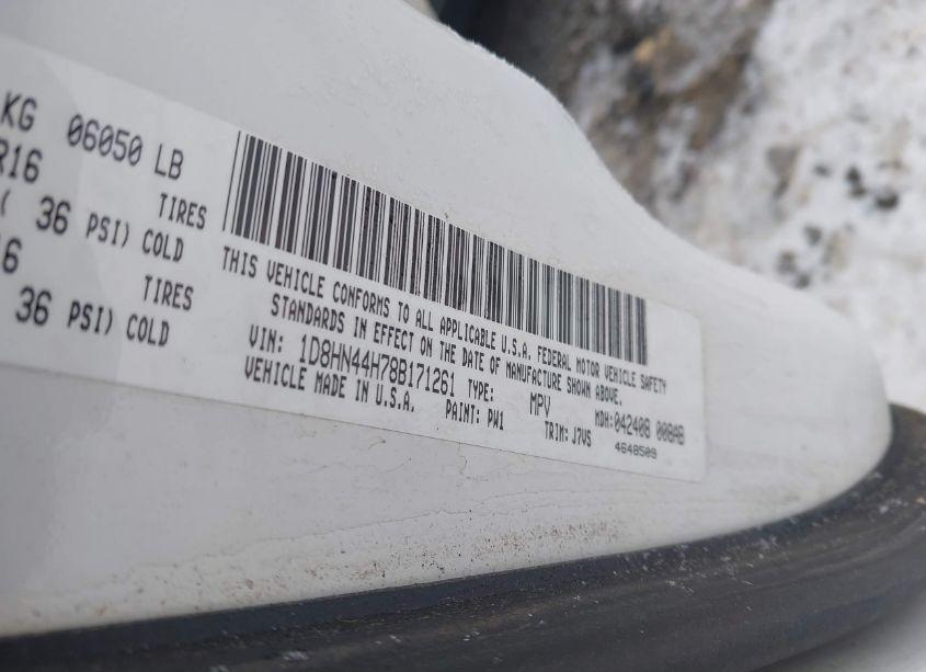 Photo 9 of 2008 Dodge Grand CARAVAN SE (VIN 1D8HN44H78B171261)