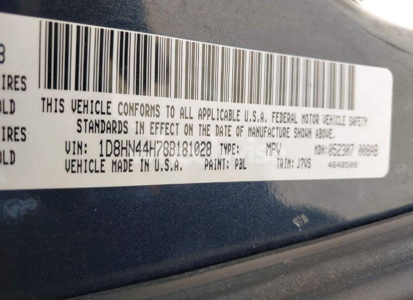 Photo 9 of 2008 Dodge Grand CARAVAN SE (VIN 1D8HN44H78B181028)