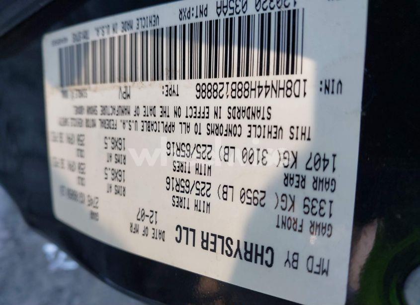 Photo 7 of 2008 Dodge Grand CARAVAN SE (VIN 1D8HN44H88B128886)