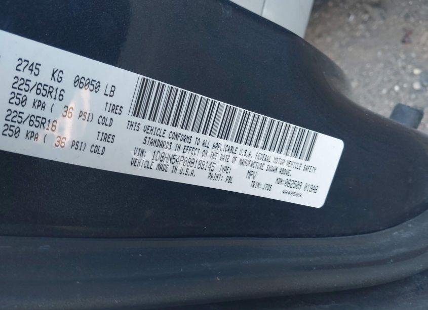 Photo 9 of 2008 Dodge Grand CARAVAN SXT (VIN 1D8HN54P08B189145)