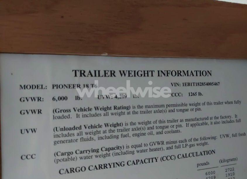 Photo 9 of 2005 Pioneer 18t6 (VIN 1EB1T182854005467)