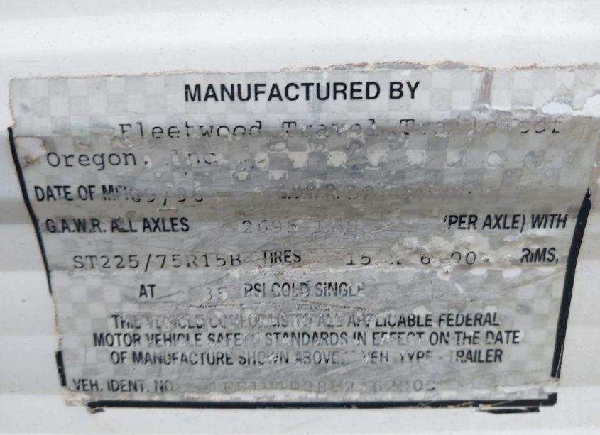 Photo 9 of 1997 Fleetwood Mallard (CAMPER TRAI (VIN 1EF1N1928V2462203)