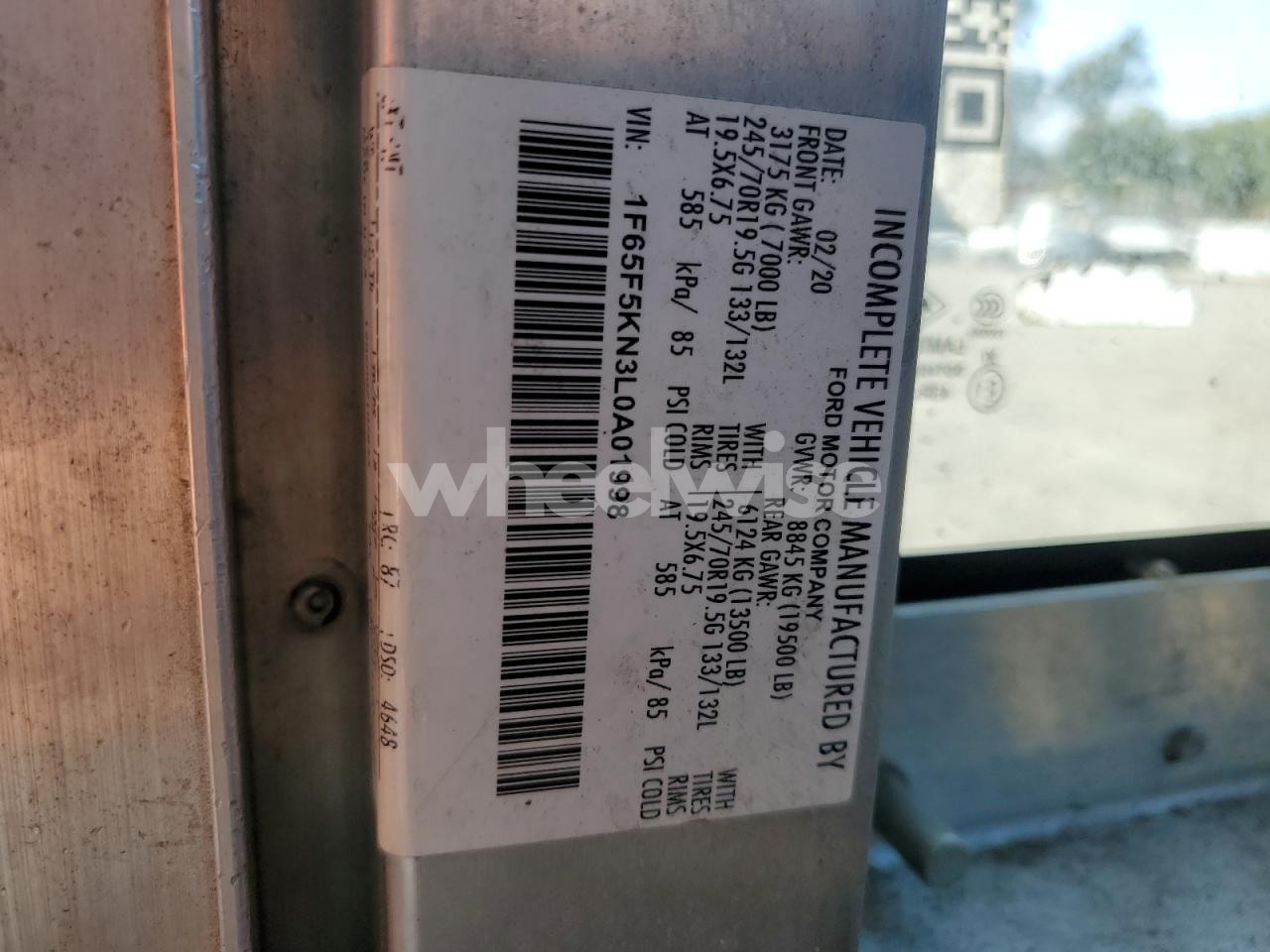 Photo 13 of 2020 FORD F59 (VIN 1F65F5KN3L0A01998)