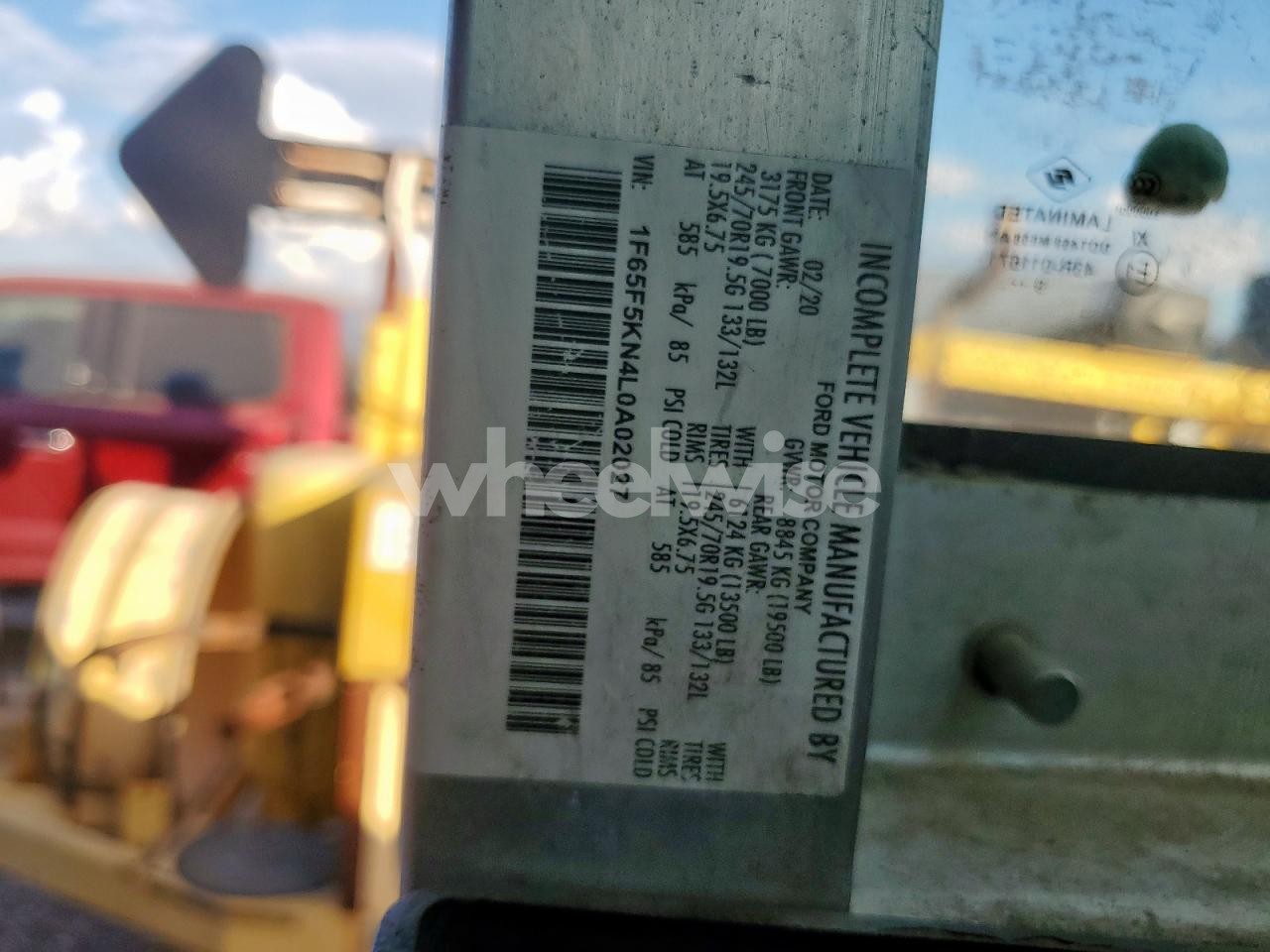 Photo 14 of 2020 FORD F59 (VIN 1F65F5KN4L0A02027)