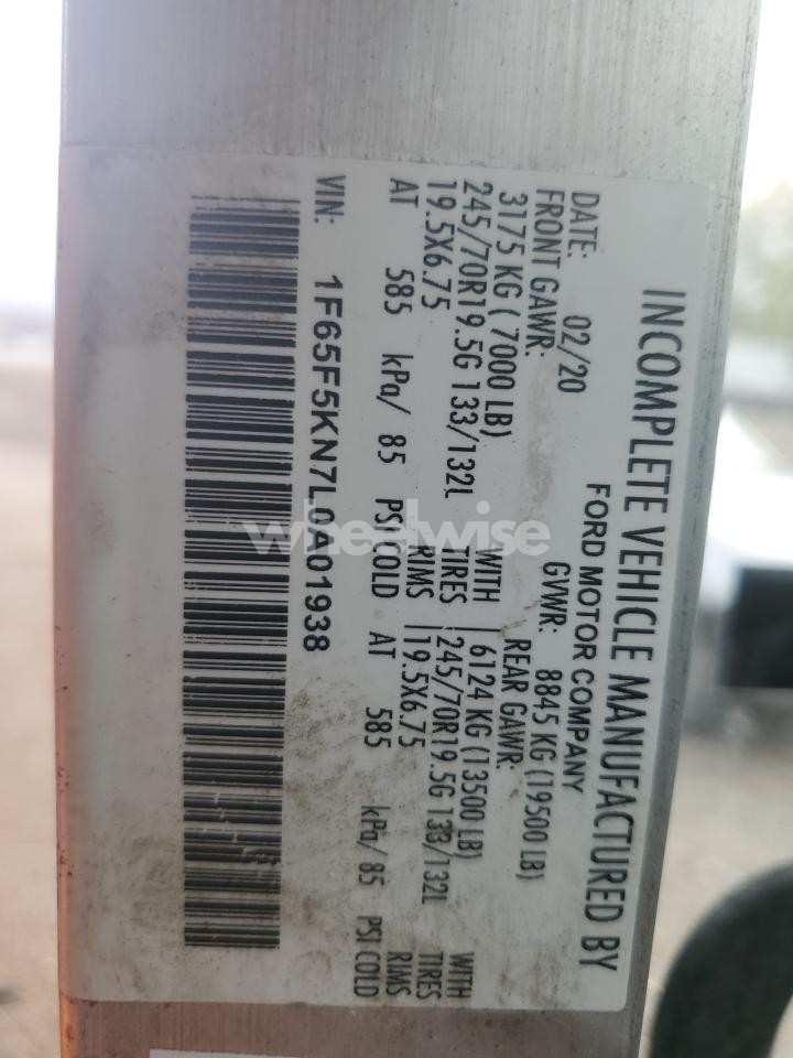 Photo 13 of 2020 FORD F59 (VIN 1F65F5KN7L0A01938)