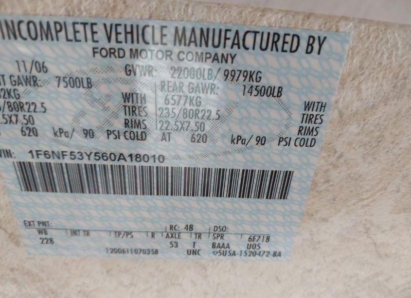 Photo 9 of 2007 Holiday Rambler FORD CLASS A 37PRT (VIN 1F6NF53Y560A18010)