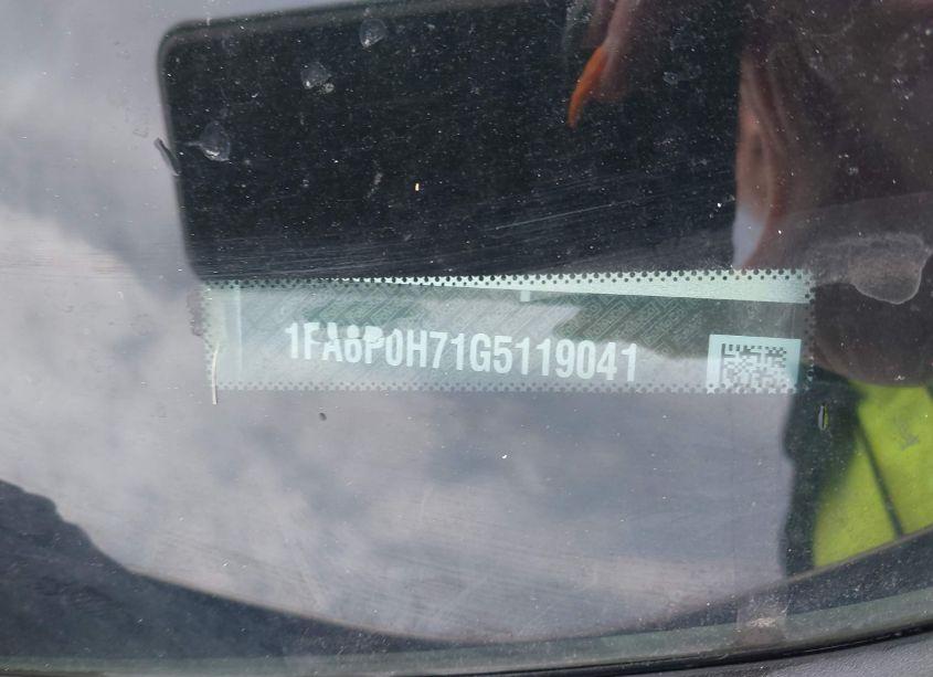 Photo 9 of 2016 Ford Fusion SE (VIN 1FA6P0H71G5119041)