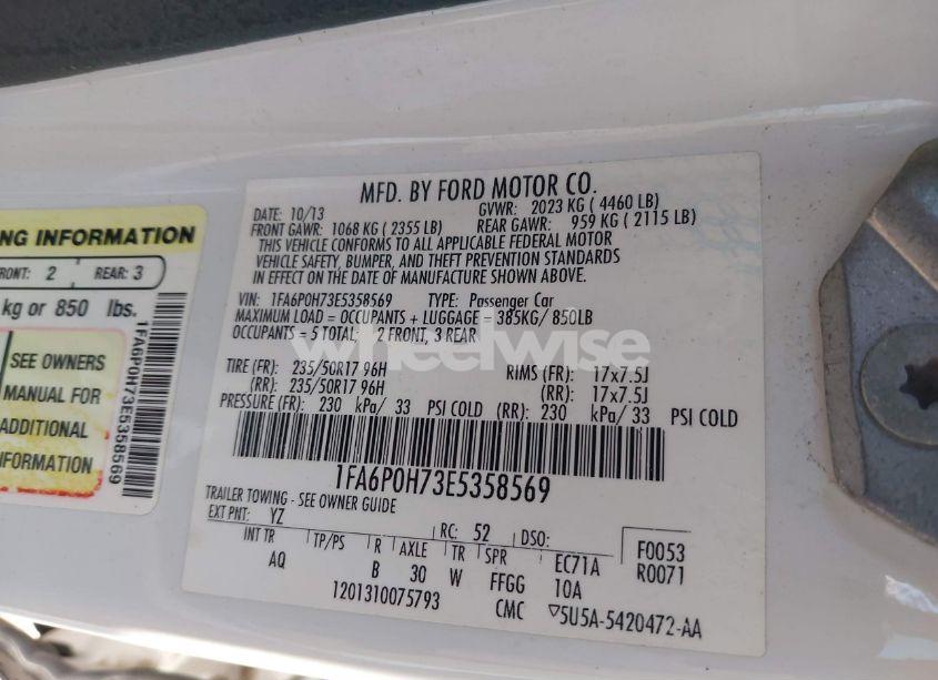 Photo 9 of 2014 Ford Fusion SE (VIN 1FA6P0H73E5358569)