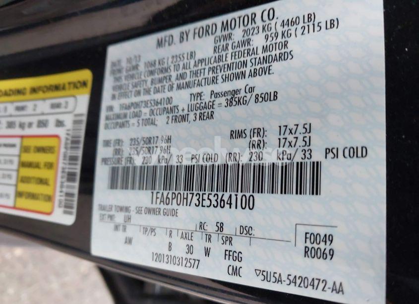 Photo 9 of 2014 Ford Fusion SE (VIN 1FA6P0H73E5364100)