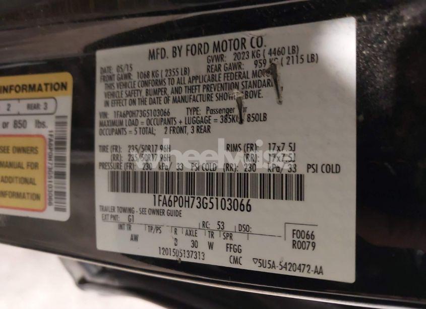 Photo 9 of 2016 Ford Fusion SE (VIN 1FA6P0H73G5103066)