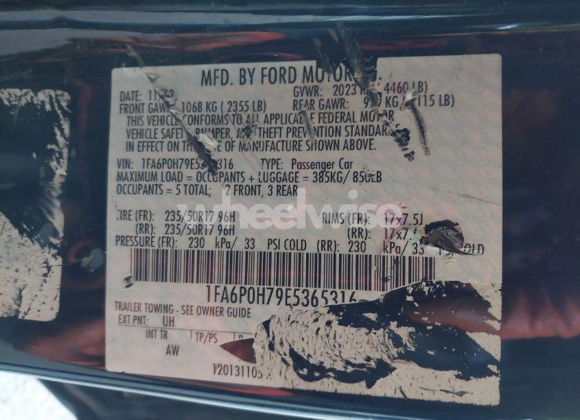 Photo 9 of 2014 Ford Fusion SE (VIN 1FA6P0H79E5365316)