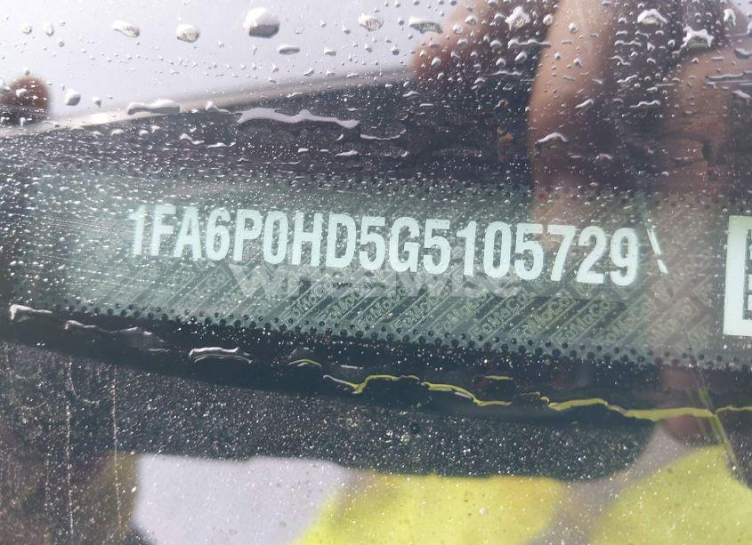 Photo 9 of 2016 Ford Fusion SE (VIN 1FA6P0HD5G5105729)