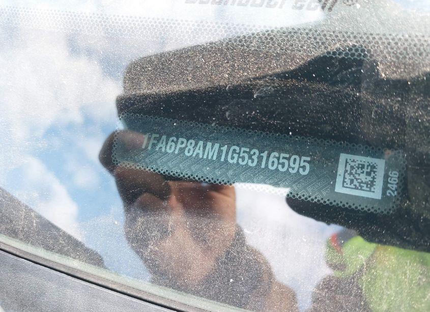 Photo 9 of 2016 Ford Mustang V6 (VIN 1FA6P8AM1G5316595)