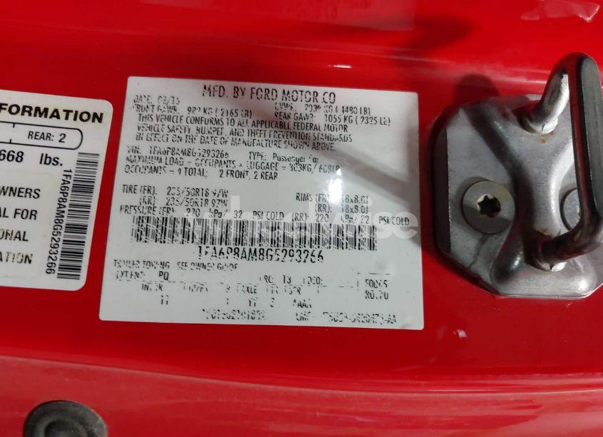 Photo 9 of 2016 Ford Mustang V6 (VIN 1FA6P8AM8G5293266)